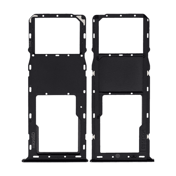 Replacement Single Sim Card Tray Compatible With Samsung Galaxy A03S (A037U / 2021) (Black)