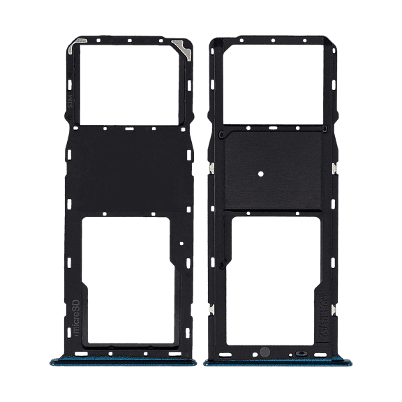 Replacement Single Sim Card Tray Compatible With Samsung Galaxy A03S (A037U / 2021) (Blue)