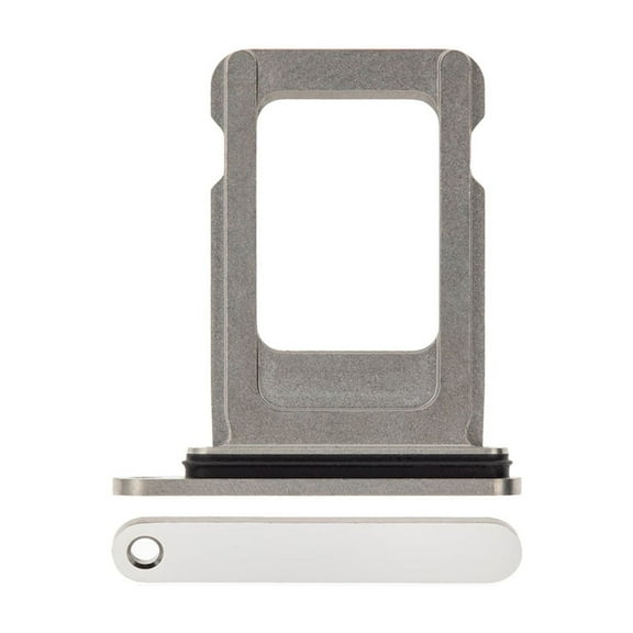 Replacement Single Sim Card Tray For Apple iPhone 12 Pro / 12 Pro Max / 13 Pro / 13 Pro Max - Silver