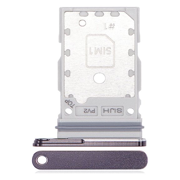 Replacement Single Sim Card Tray For Samsung Galaxy S22 Ultra 5G (SM-S908W) - Phantom Black