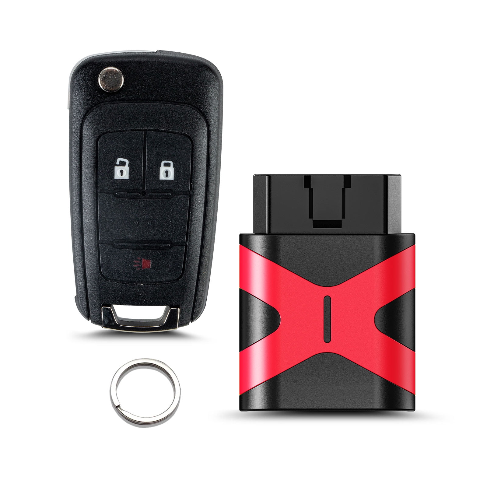 Replacement Smart Key Fob with DIY Setup Tool Compatible for Chevy Equinox Sonic GMC Terrain 2010 2011 2012 2013 2014 2015 2016 2017, Keyless Entry Remote FCCID OHT01060512