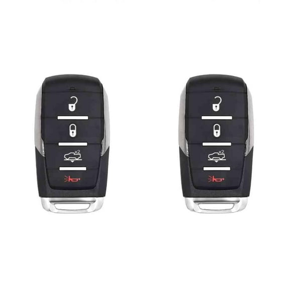Replacement Smart Key Fob for RAM 1500 Limited 2019 FCC OHT-4882056 OHT4882056 Part Number 68584152 68584152AA Pack of 2