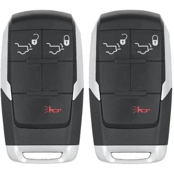 Replacement Smart Key Fob for Ram Power Wagon 2019 FCC GQ4-76T GQ476T Part Number 6838117168381171AC68381171AA68381171A Pack of 2