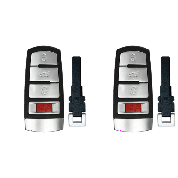 Replacement Smart Key Fob for Volkswagen CC 2010 FCC NBG009066T 2AOKM-VN1 Part Number 3C0 959 752 HLO 3C0 959 752 BB Pack of 2