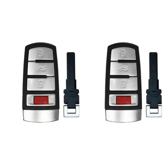 Replacement Smart Key Fob for Volkswagen Passat 2007 FCC NBG009066T 2AOKM-VN1 Part Number 3C0 959 752 HLO 3C0 959 752 BB Pack of 2