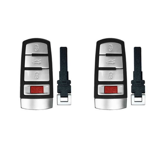 Replacement Smart Key Fob for Volkswagen Passat 2007 FCC NBG009066T 2AOKM-VN1 Part Number 3C0 959 752 HLO 3C0 959 752 BB Pack of 2