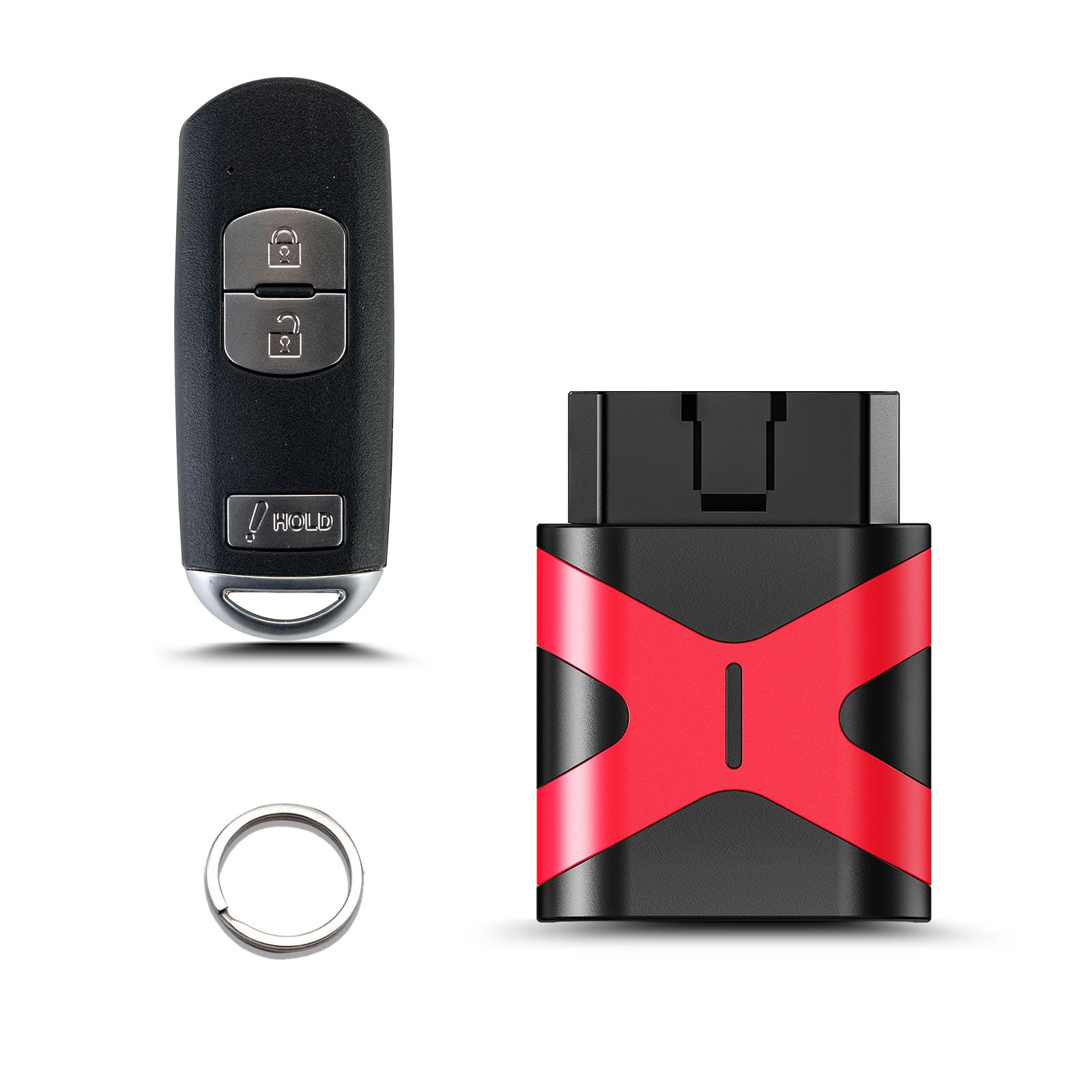 Replacement Smart Key Fob with DIY Setup Tool Compatible for Mazda 3 5 CX-3 CX-5 2012 - 2018, Keyless Entry Remote FCCID WAZSKE13D01