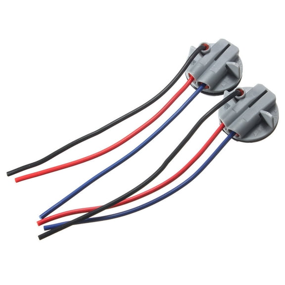 Replacement Sockets 1157 2057 2357 LED Bulbs Plastic Socket Holder Plugs Connectors with Pigtail Wires for Stop Brake Turn Signal Tail Light, 2PCS