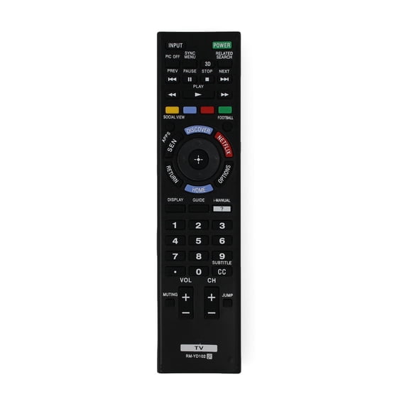 Replacement Sony RM-YD102 TV Remote Control for Sony KDL55X830B Television