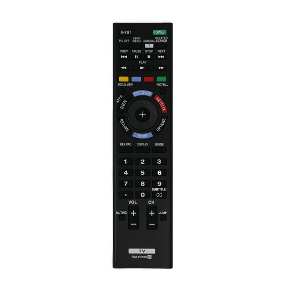 Replacement Sony RM-YD103 TV Remote Control for Sony KDL-17340W580B Television
