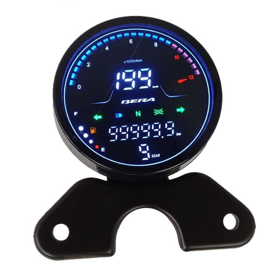 Replacement Speedometer Round Odometer Motorbike Modification Accessory for RT250-C CG125 Digital Instrument Gauge