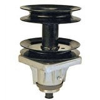 Replacement Spindle Assembly With Double Pulley Compatible With 918-0595, 618-0595, 618-0595A, 918-0595A, 618-0595B, 918-0595B.