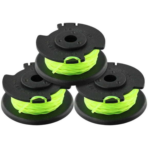 Replacement Spool Line For RAC143 36V Cordless Grass Trimmer, 3 Pack Auto Feed ABS And Nylon Thread For Easy Installation And Fast Cutting Performance In Yard And Garden