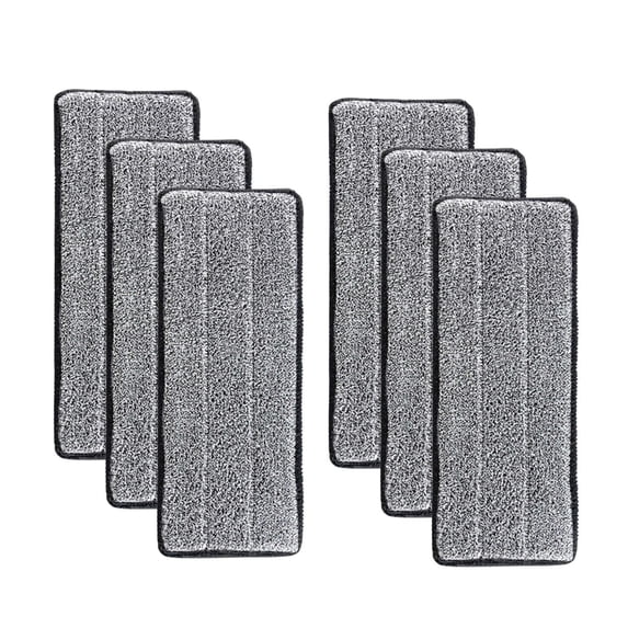 Replacement Spray Mop Pads, 13x4.7 Inch Washable Mop Head Cloth, Compatible with Standard Spray Mops, Reusable Floor Cleaning Pad, 6 Pack