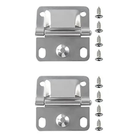 Replacement Stainless Steel Hinge Set For Coleman Cooler With 8 Screws
