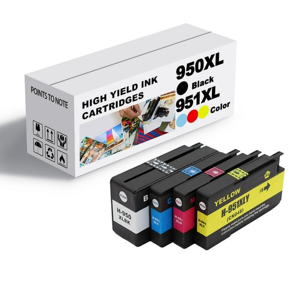 Replacement Standard Capacity 951XL for Hp Ink Cartridge Compatible for Hp 251dw 276dw 8100 8600 8610 8620 8630 8640 8650 8660 8615 8625 Printers 1 Combo Pack