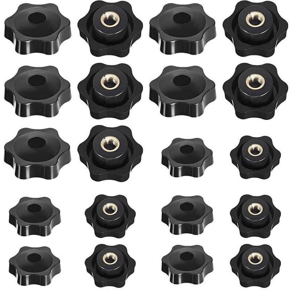 Replacement Star Knob For Universal Machine Tool Use, National Fine Threads Ensure Secure Fit, Textured Grip Offers Anti-Slip Effect During Manual Adjustments