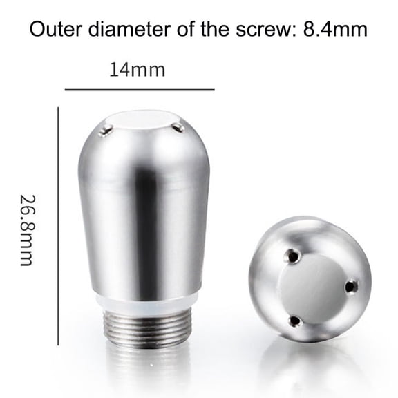 Replacement Steam Wand Nozzle for Expobar Coffee Machines Stainless Steel 8 3mm Screw Diameter 3/4 Hole Design