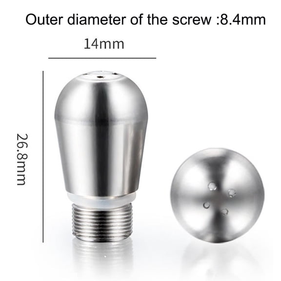 Replacement Steam Wand Nozzle for Expobar Coffee Machines Stainless Steel 8 3mm Screw Diameter 3/4 Hole Design