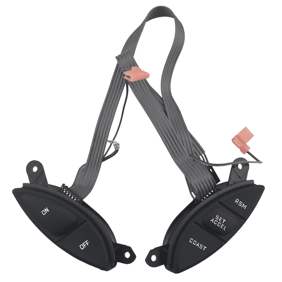 Replacement Steering Wheel Control Buttons For Ford Ranger 1998-2003,For Mercury Mountaineer,For Explorer Sport Trac 2001-2005,Steering Pad Audio Cruise Remote Control Switch With Extension Wire-black