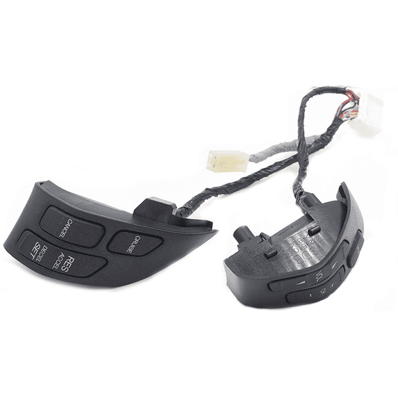 Replacement Steering Wheel Control Buttons With Wire Cable For Honda Accord 2003-2007,Steering Pad Audio Cruise Remote Control Switch With Extension Wire-black