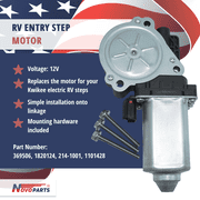 379147 Replacement Step Motor 369506, 1820124, 214-1001, 1101428, 366043 for Kwikee Electric RV Steps FREE REPLACEMENT FAST AND