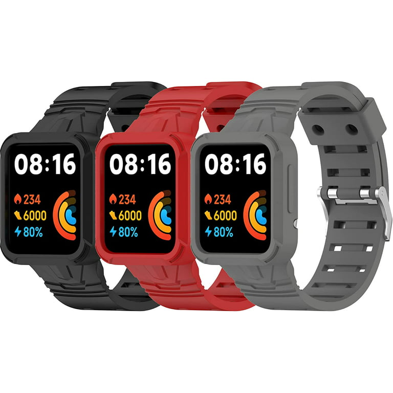 Replacement Strap for Redmi Watch 2 Lite with Protective Case,ged