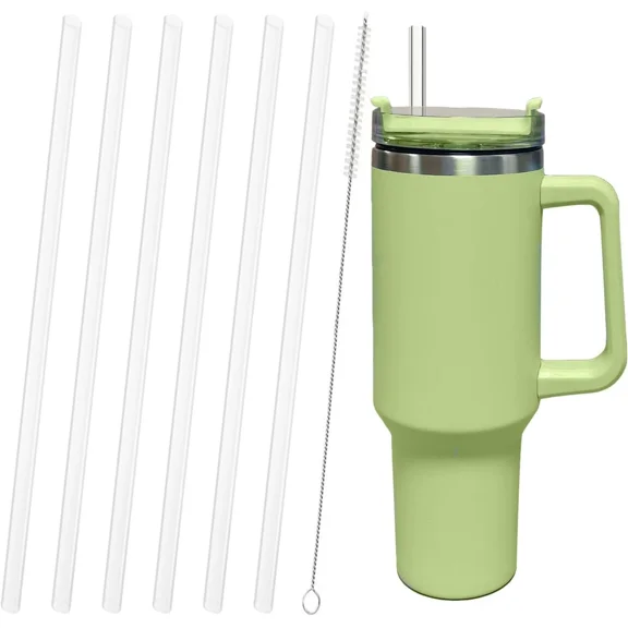 Replacement Straw Compatible With Stanley Tumbler, 6 Pack Reusable Straws Tumble