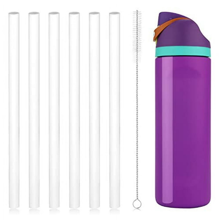 Replacement Straws for Owala FreeSip 24 oz 32 oz, 6pcs Reusable Plastic  Straws with Cleaning Brush for Owala Flip Insulated Stainless Steel Water  Bottle 24oz 32oz, Tumbler Accessories Parts(White) 