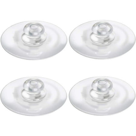 Replacement Suction Cups (4-Pack) - 2 Inch Diameter Heavy Duty Suction Cup for Window Bird Feeders by - Awesome for Shower, Kitchen Sink Caddy Suction Cup