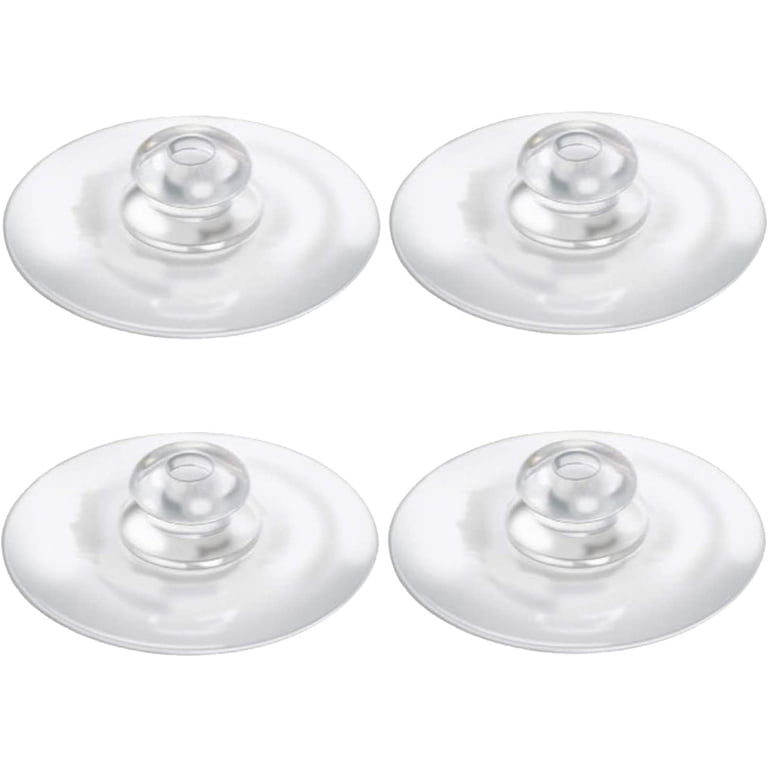 6 Pcs Heavy Duty Suction Cups For Shower Caddy – Clear PVC With Rubber Rings, 5cm Diameter
