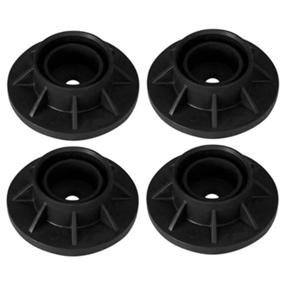 Replacement Summer Waves Leg Caps Round in Black for Metal Frame Pools (4-Pack)