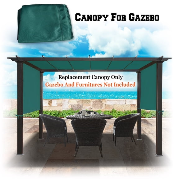 Replacement Sunshade Canopy for 18x8.3ft Universal Pergola Structure Gazebo