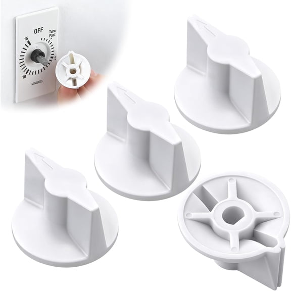 Replacement Switch Knob Compatible with Intermatic SW60MWK Spring Wound Timer, Timer Control Handle Accessory for Home Maintenance, 4 Pack