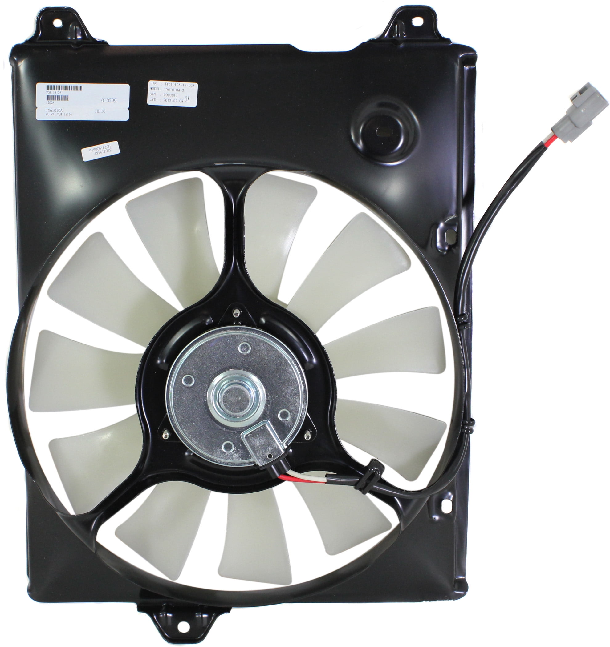 Replacement T160921 Cooling Fan Assembly Compatible with 1998-2003 Toyota Sienna A/C Condenser