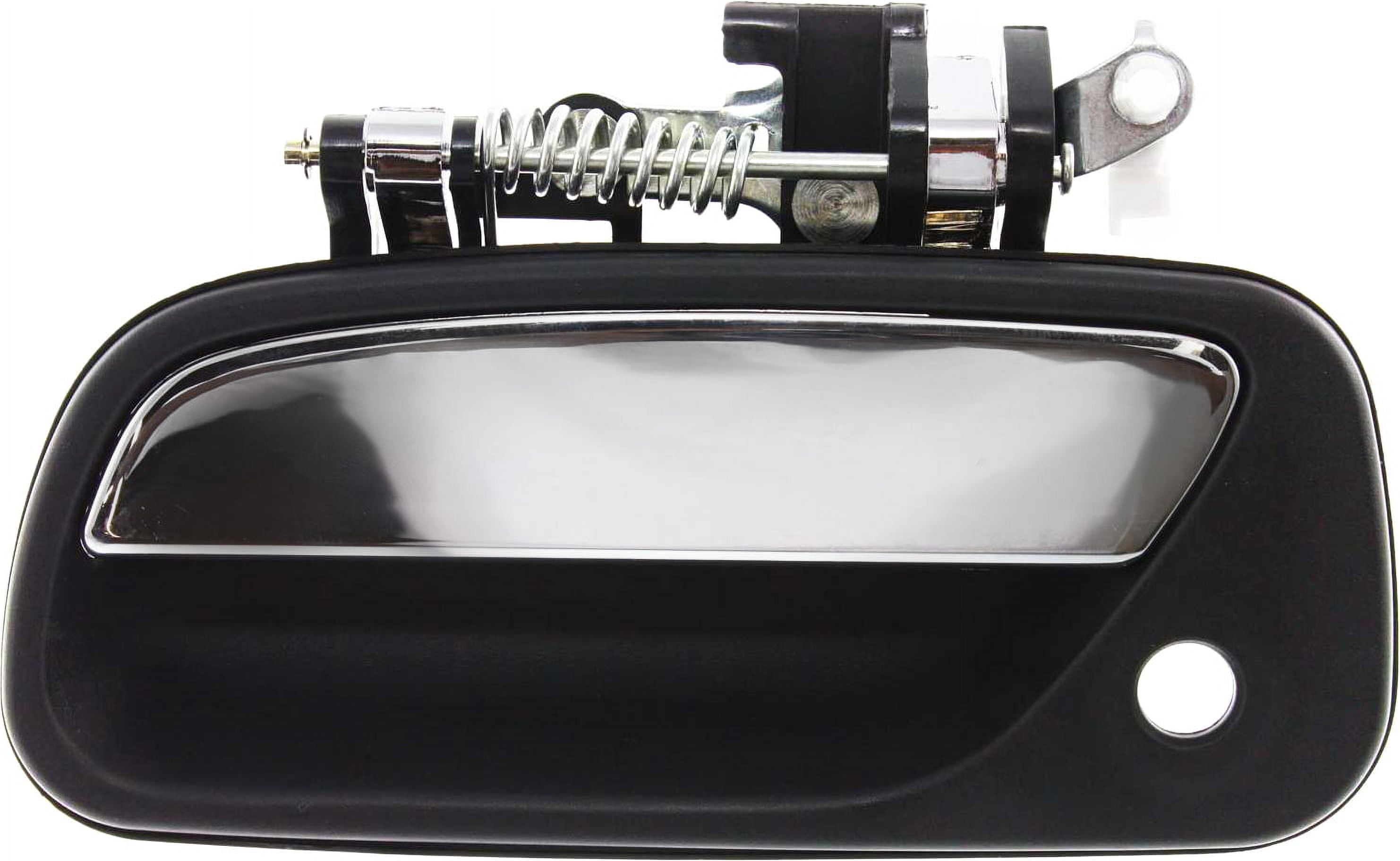 Replacement T462160 Exterior Door Handle Compatible with 1993-1998 Toyota T100 Front, Left Driver Black bezel with chrome lever