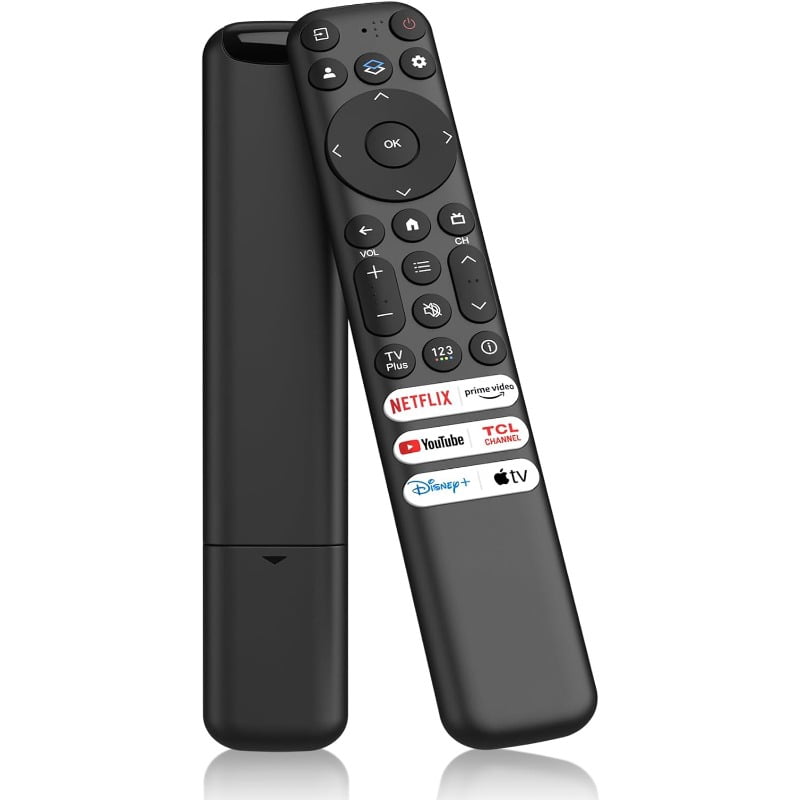 Replacement for TCL Google TV Remote Control, RC813 Compatible with TCL QM8 / QM7 / S5 / S4 / S3 / Q7 / Q6 / Q5 4K UHD HDR LED QLED QD-Mini LED Full-HD Smart TVs (No Voice Function)