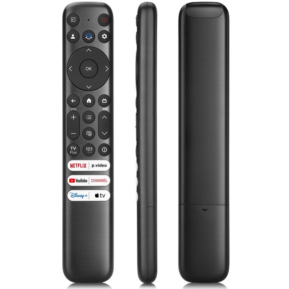 Replacement for TCL Google TV Remote Control, RC813 (Without Voice) Compatible with TCL QM8/QM7/S5/S4/S3/Q7/Q6/Q5 4K UHD HDR QLED QD-Mini LED Full-HD Smart TVs