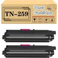 thumbnail image 1 of Replacement for TN-259 TN259 TN-259BK TN-259C TN-259M TN-259Y Toner Cartridges Compatible for Brother MFC-L8240CDW MFC-L8390CDW Printers, High Yield 4,500 Pages, 1 of 7