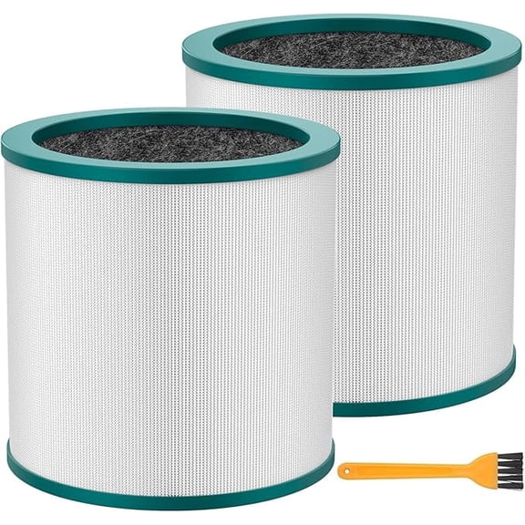 Replacement TP02 Air Purifier Filter Compatible with Dyson Tower Purifier Pure Cool Link TP01, TP02, TP03, BP01, Compare to Part 968126-03, 305159-01, 2 Pack