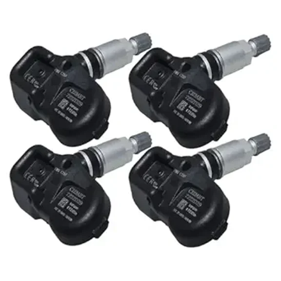 Replacement TPMS Tire Pressure Sensor 42607-02031, PMV-C210, Compatible with Toyota RAV4, Avensis, Auris, Yaris, Verso, Stable Signal & Accurate Readings, Set of 4