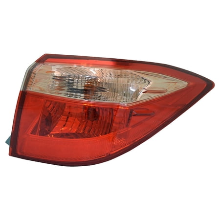 Replacement TYC 11-6639-90-9 Passenger Side Tail Light for 2017 Toyota Corolla