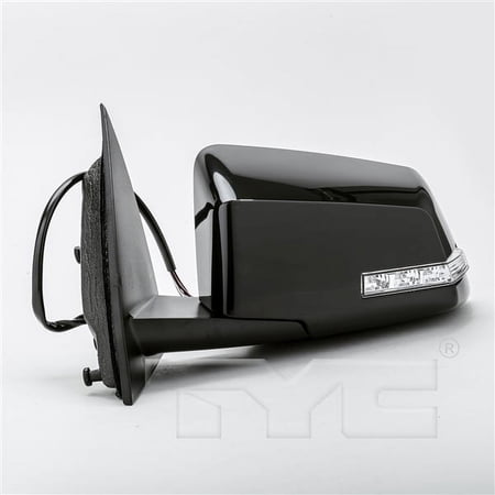 Replacement TYC 2200042 Driver Black Power Mirror for 09-12 Chevrolet Traverse Fits select: 2009-2013 GMC ACADIA