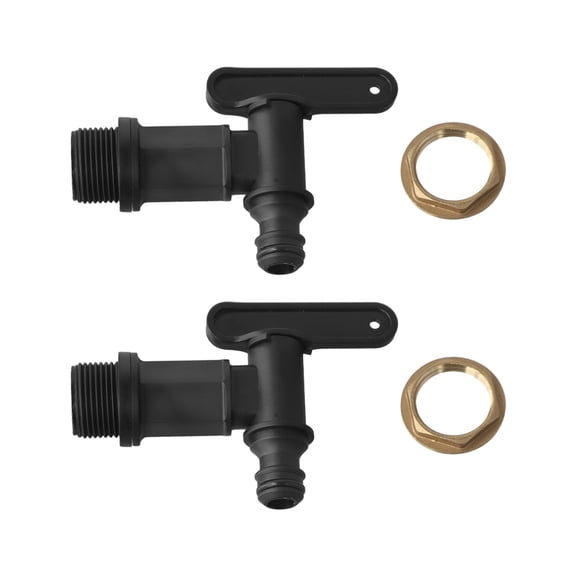 Replacement Tap with Seal Lock Nut for Garden Industrial Household for Rain Butt