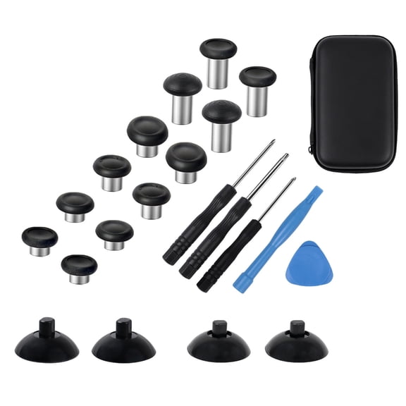 Replacement Thumb Sticks Joystick Analog Thumbstick Grip for Controller Thumb Grip with Prying Tool Screwdriver