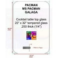 Replacement Tinted cocktail table top glass with 4 in Fits Bally