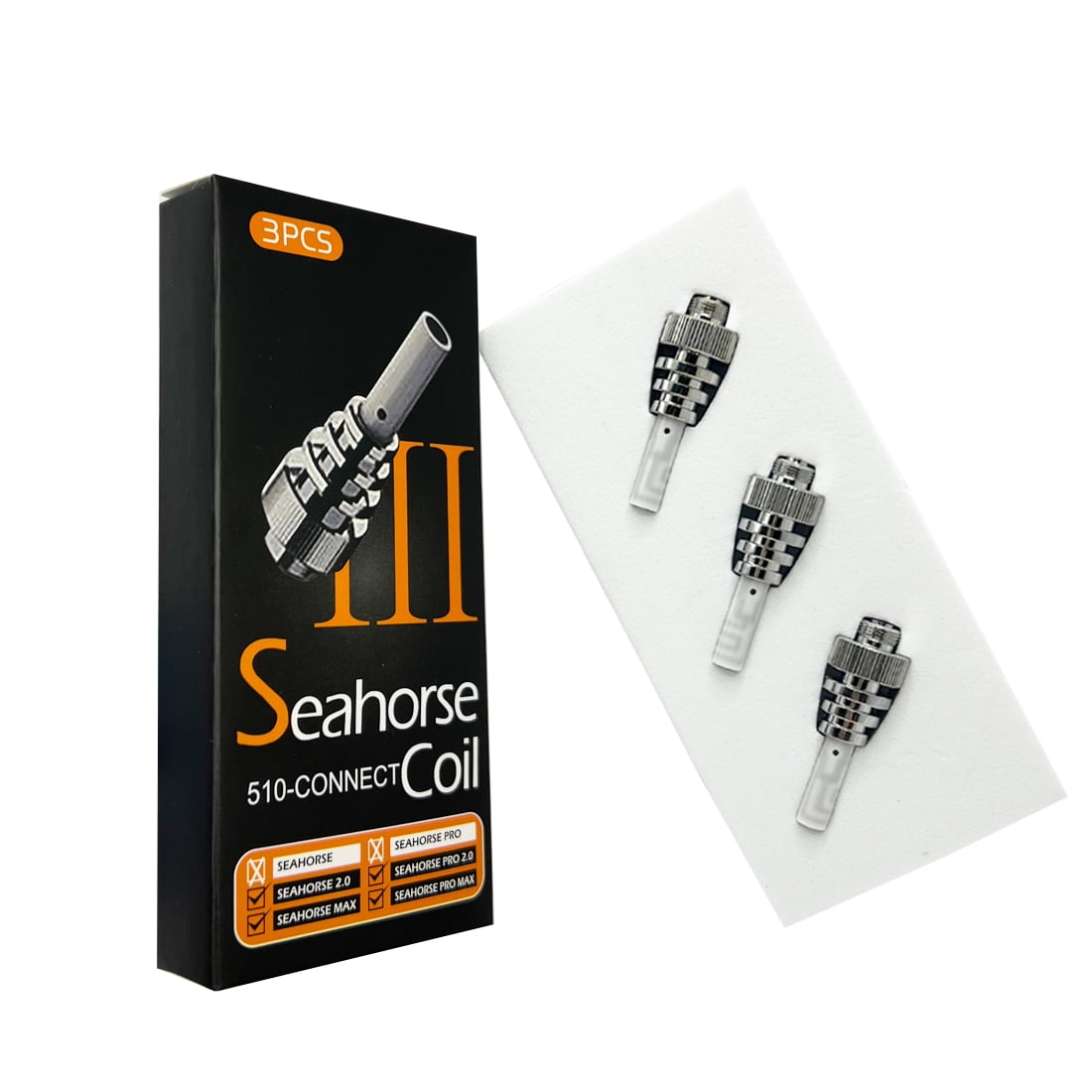 Replacement Tips for Lookah Seahorse Max Tips / 3.0 Creative for Pen Pro Plus Tip Replacement Accessories Parts 3 PCS Pack()