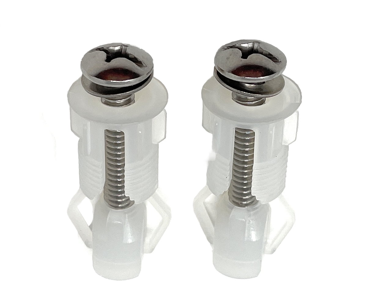Replacement Toilet Seat Hinge Bolts Stainless Steel with Washer/Nut