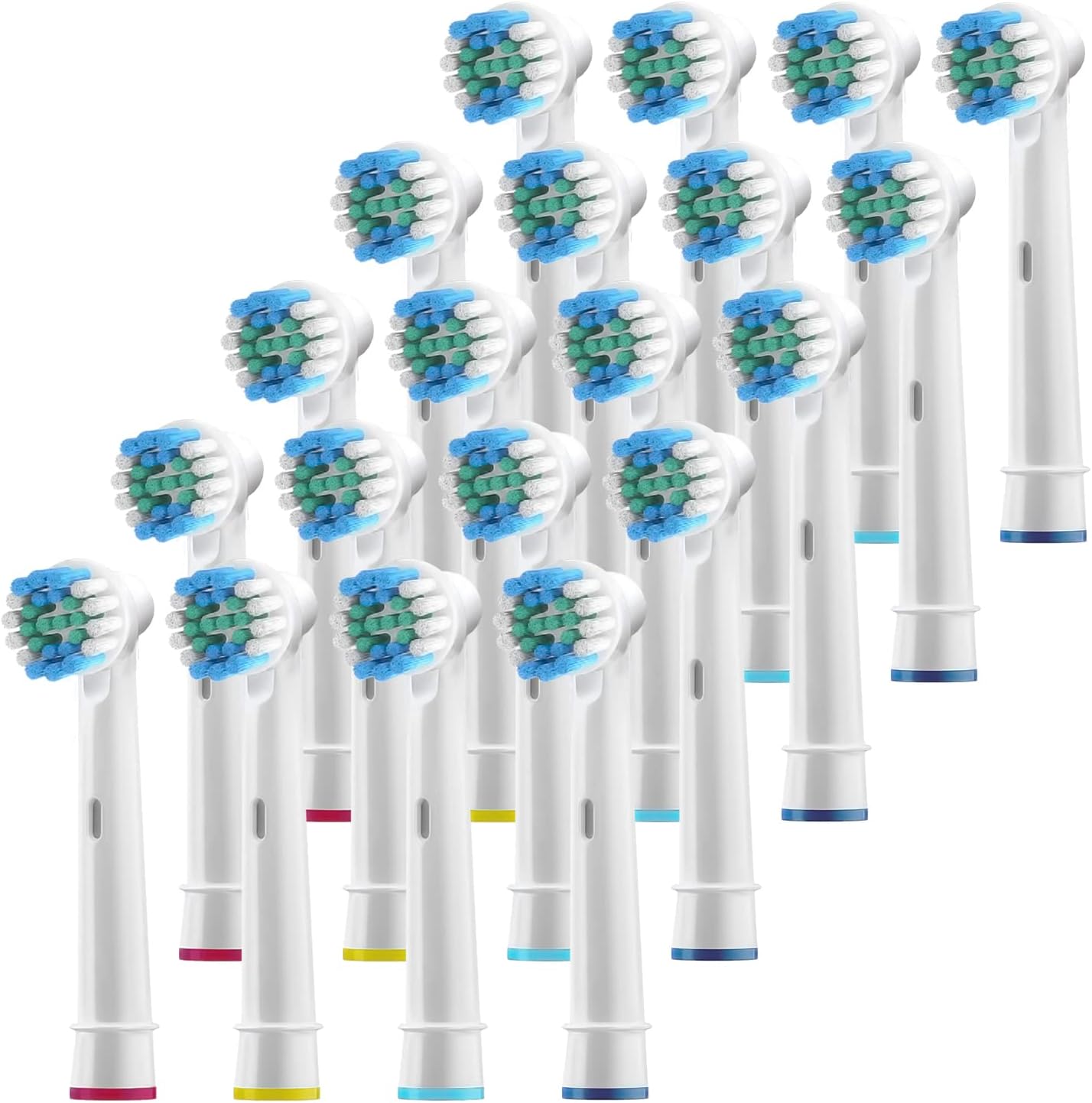 Replacement Toothbrush Heads Compatible Oral B Electric Toothbrush- 20 Precision Brush Heads Fits Braun Pro 1000 1500 Clean 3000 5000 6000 8000 9000 Vitality, Triumph & More - image 1 of 8