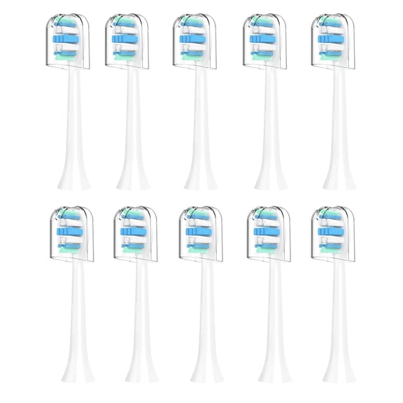 Replacement Toothbrush Heads Compatible with All Click-on Handles 10 Pack